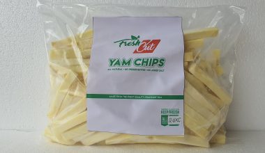 Fresh cut yam chips 2.5kg - Legacy foods