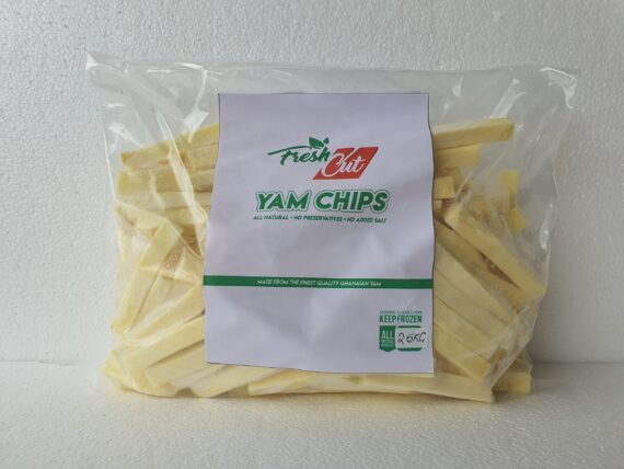 Fresh cut yam chips 2.5kg - Legacy foods