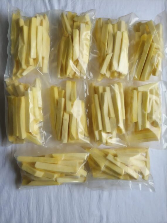FreshCut Yam Chips - 5 kg Restaurant Pack (10 packs of 500g each)